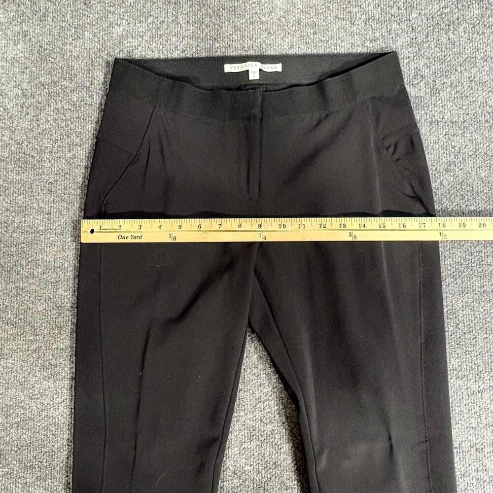 Veronica Beard Pants Womens 8 Black Ponte Scuba Leggings Knit Pull On Stretch - Picture 7 of 13